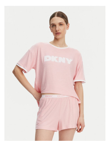 DKNY Пижама YI80039 Розов Regular Fit