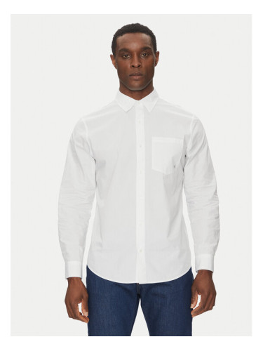 Calvin Klein Jeans Риза LV040QM160 Бял Regular Fit