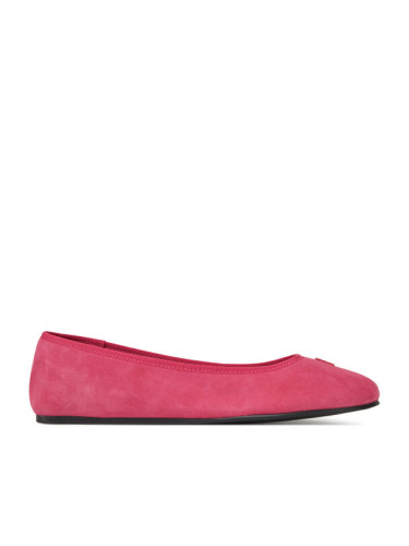 Tommy Hilfiger Балеринки Th Hardware Suede Ballerina FW0FW08655 Розов