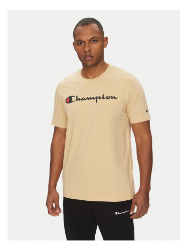 Champion Тишърт 220256 Бежов Regular Fit