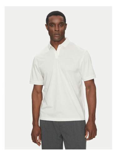 Richmond X Тениска с яка и копчета UMP25333PO Бял Regular Fit