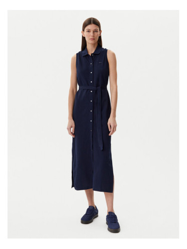 Lacoste Рокля тип риза EF1107 Тъмносин Regular Fit