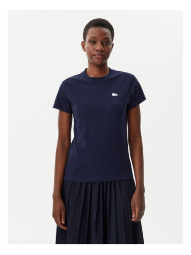 Lacoste Тишърт TF9246 Тъмносин Slim Fit