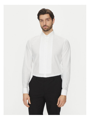 Michael Kors Риза MK0DS01002 Бял Slim Fit