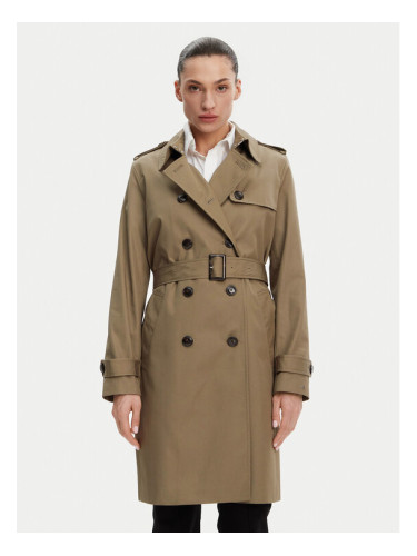 Tommy Hilfiger Тренч WW0WW42133 Каки Slim Fit