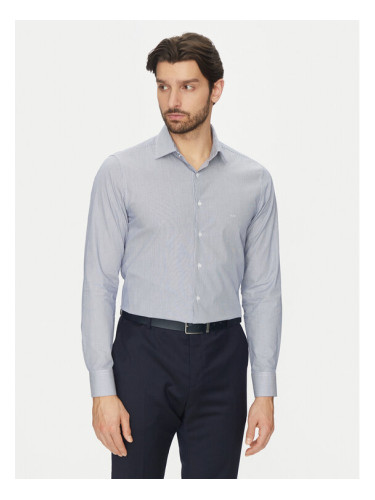 Michael Kors Риза MK0DS01293 Син Slim Fit