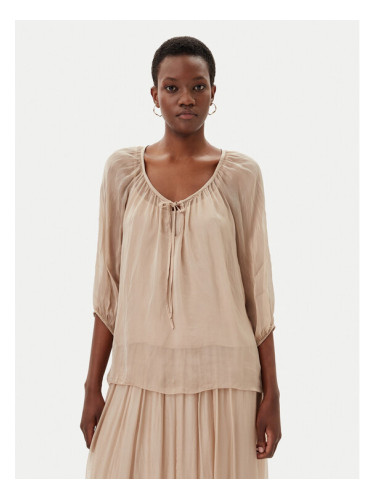 ViCOLO Блуза TD0020 Бежов Loose Fit