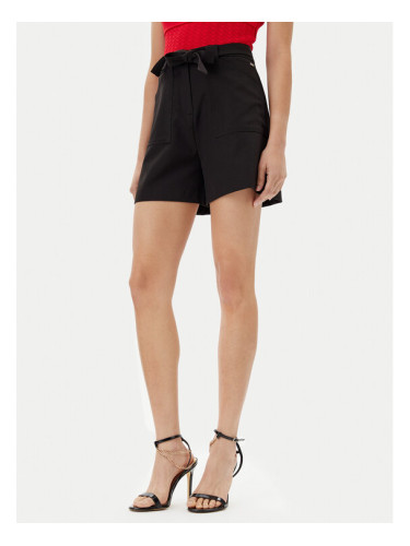 Guess Шорти от плат W5GD0I WH9Y2 Черен Loose Fit