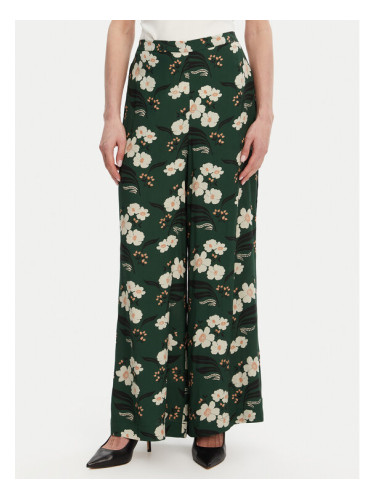 French Connection Панталони тип палацо 74YBJ Зелен Regular Fit