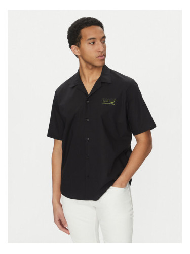 KARL LAGERFELD Риза 605443 552600 Черен Relaxed Fit