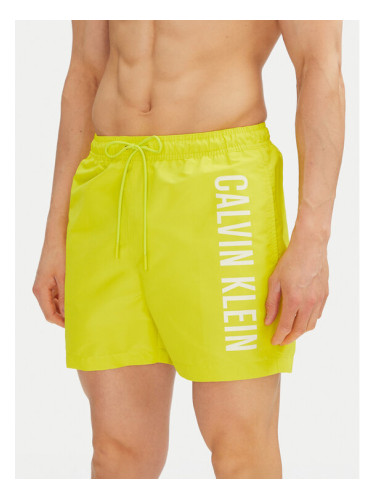 Calvin Klein Swimwear Плувни шорти KM0KM01092 Жълт Regular Fit