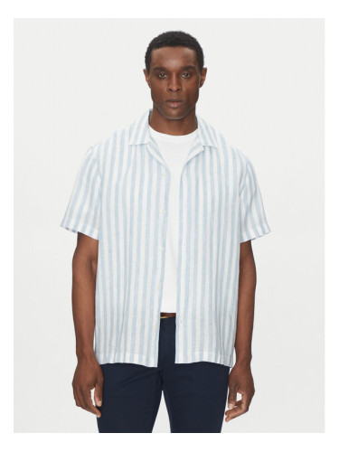 Michael Kors Риза CS5405QHJ0 Син Regular Fit