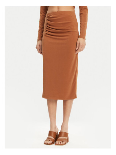 ViCOLO Миди пола UD0010 Кафяв Regular Fit