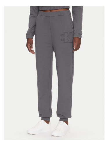 Calvin Klein Jeans Долнище анцуг J20J225355 Сив Regular Fit