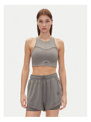 adidas by Stella McCartney топ Training JJ0120 Сив Slim Fit