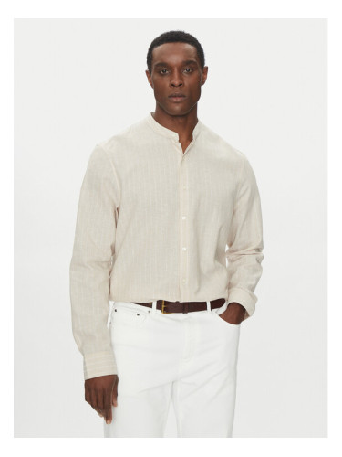 Michael Kors Риза CS5409XHG8 Бежов Regular Fit