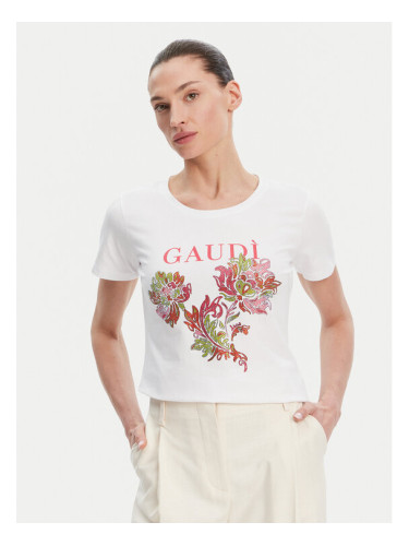 Gaudi Тишърт 511BD64036 Бял Regular Fit