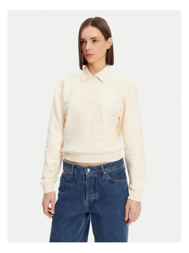 Lacoste Суитшърт SF0351 Бежов Relaxed Fit