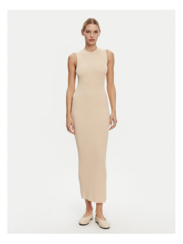 Kontatto Плетена рокля 3M0512C Бежов Regular Fit