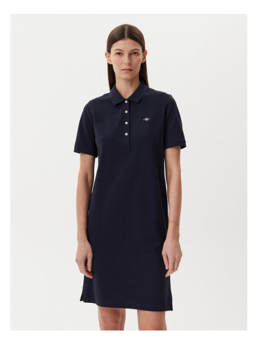 Gant Ежедневна рокля Shield 4201529 Тъмносин Regular Fit