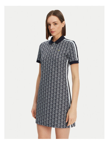 Lacoste Ежедневна рокля EF2655 Тъмносин Slim Fit