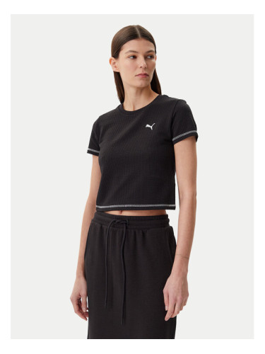 Puma Тишърт Dare To 629806 Черен Slim Fit