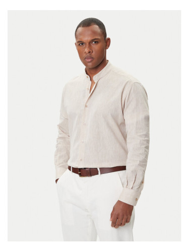 KARL LAGERFELD Риза 605035 552627 Бежов Regular Fit