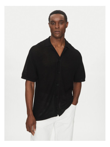 Michael Kors Риза CS560FPFE5 Черен Regular Fit