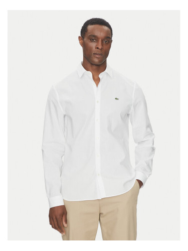Lacoste Риза CH5620 Бял Slim Fit