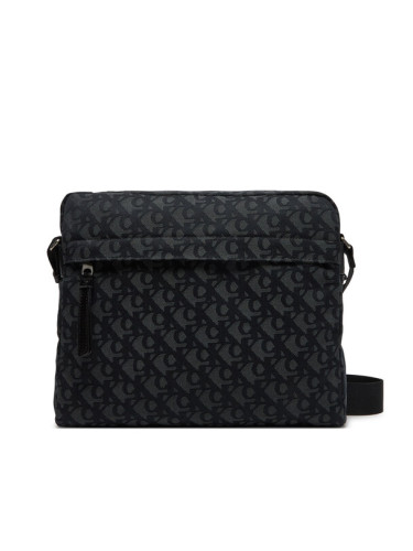 Calvin Klein Jeans Мъжка чантичка Unstructured Monogram Flight Bag LV04G3097G Черен