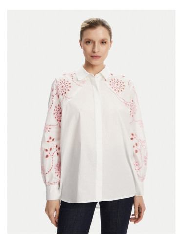 French Connection Риза 72YBB Бял Relaxed Fit