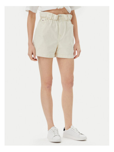 Tommy Jeans Шорти от плат DW0DW21656 Бежов Regular Fit