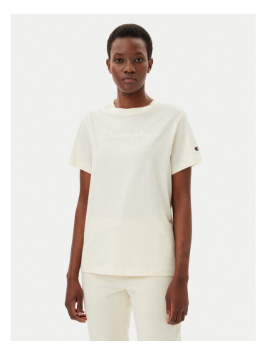 Champion Тишърт 117650 Екрю Slim Fit