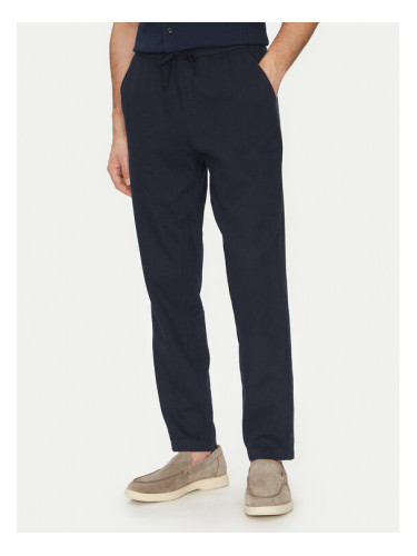 Guess Текстилни панталони F5GB02 WH4J0 Тъмносин Regular Fit