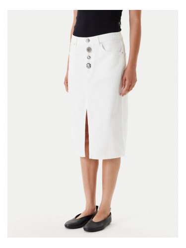 ViCOLO Дънкова пола DD5101 Бял Regular Fit