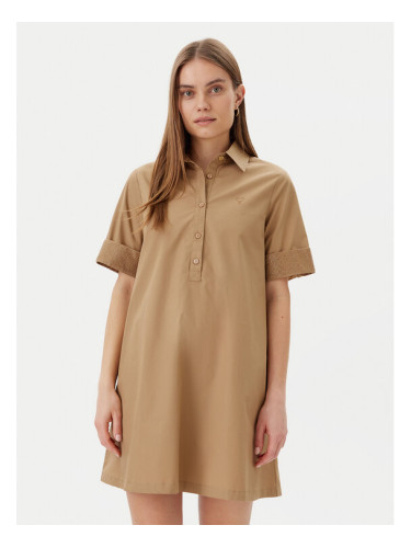 LOLA CASADEMUNT Рокля тип риза LS2516065 Бежов Regular Fit