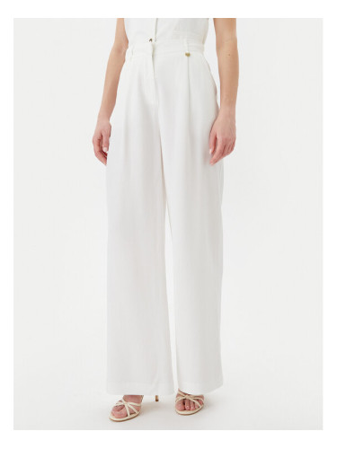 LOLA CASADEMUNT Панталони тип палацо LS2514010 Бял Wide Leg
