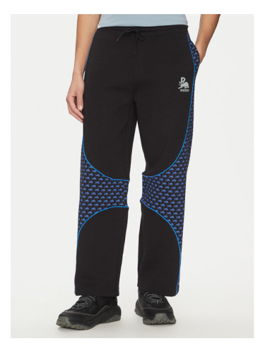 HUGO Долнище анцуг Dinodie_RB 50542822 Черен Relaxed Fit