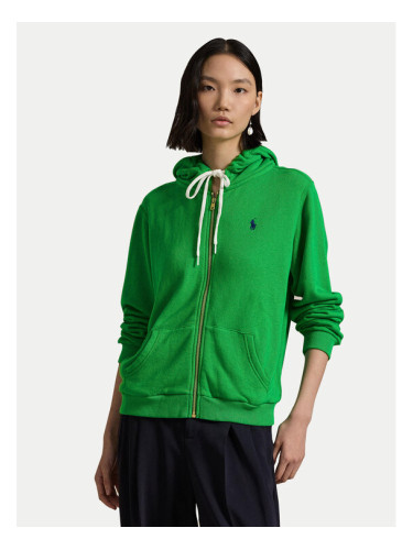 Polo Ralph Lauren Суитшърт 211935584012 Зелен Regular Fit