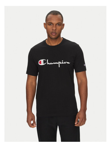Champion Тишърт 221621 Черен Standard Fit