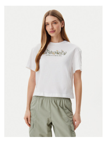 Columbia Тишърт Rolling Bend™ 2119991 Бял Regular Fit