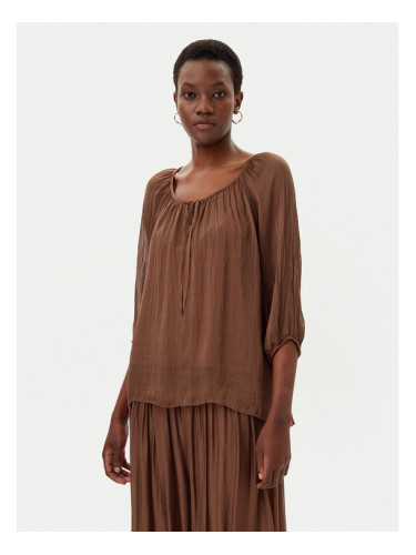 ViCOLO Блуза TD0020 Кафяв Loose Fit