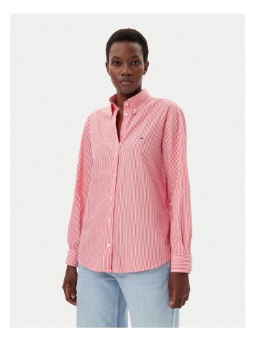 Tommy Jeans Риза DW0DW20290 Розов Regular Fit