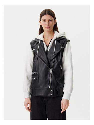 Karl Lagerfeld Jeans Преходно яке A1W15012 Черен Regular Fit