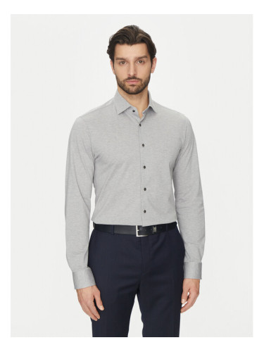 Michael Kors Риза MD0MD91392 Сив Slim Fit