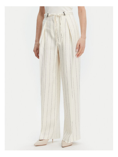 BOSS Текстилни панталони Tiana5 50538216 Бежов Relaxed Fit