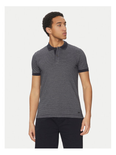 Geox Тениска с яка и копчета M5510N T3250 F4148 Тъмносин Regular Fit