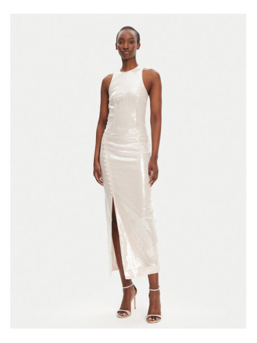 ROTATE Официална рокля 113738800 Екрю Slim Fit