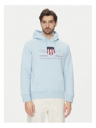 Gant Суитшърт Archive Shield 2047082 Син Regular Fit