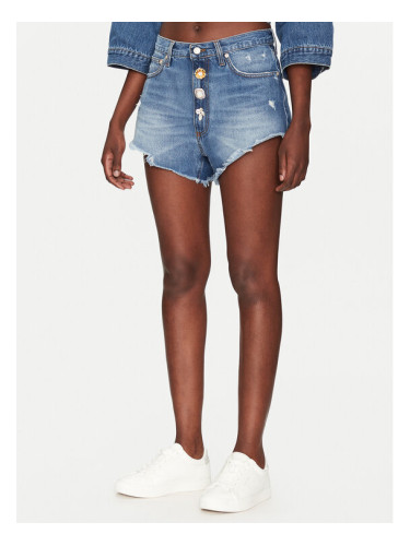 ViCOLO Дънкови шорти DD5215 Тъмносин Regular Fit